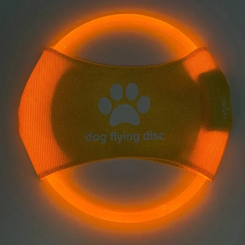 Flying Discs Dog Toy GLOW IN THE DARK LED