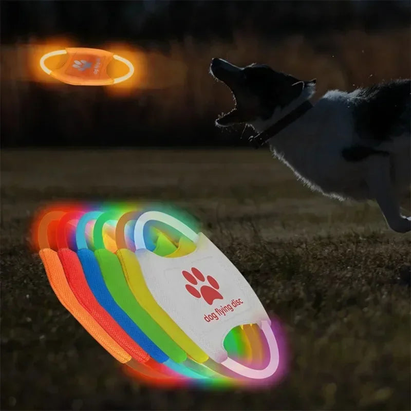 Flying Discs Dog Toy GLOW IN THE DARK LED