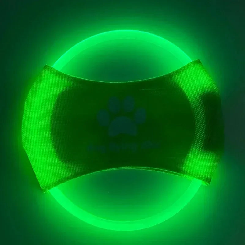 Flying Discs Dog Toy GLOW IN THE DARK LED