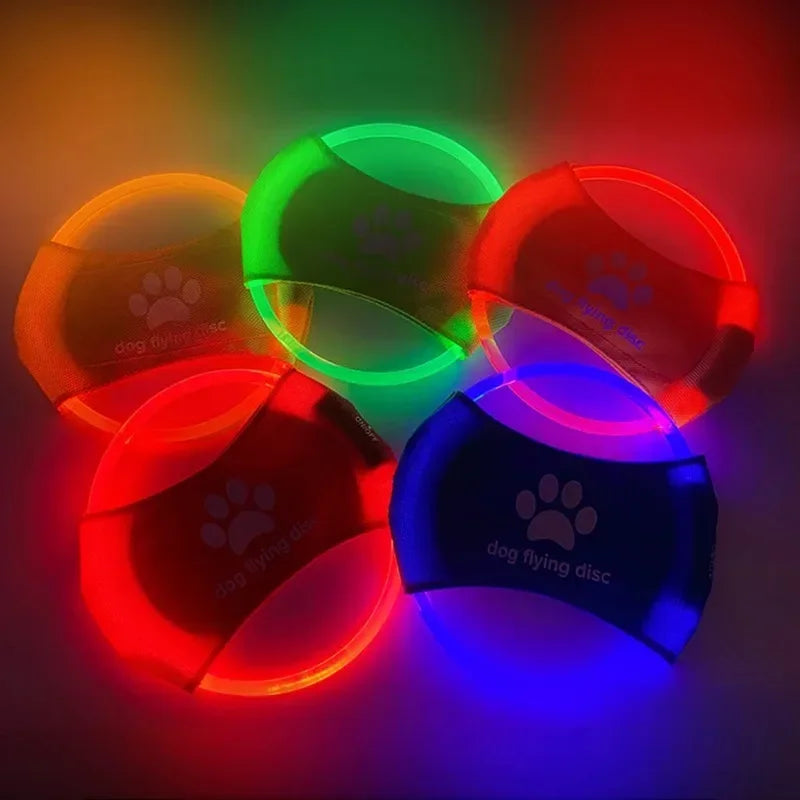 Flying Discs Dog Toy GLOW IN THE DARK LED