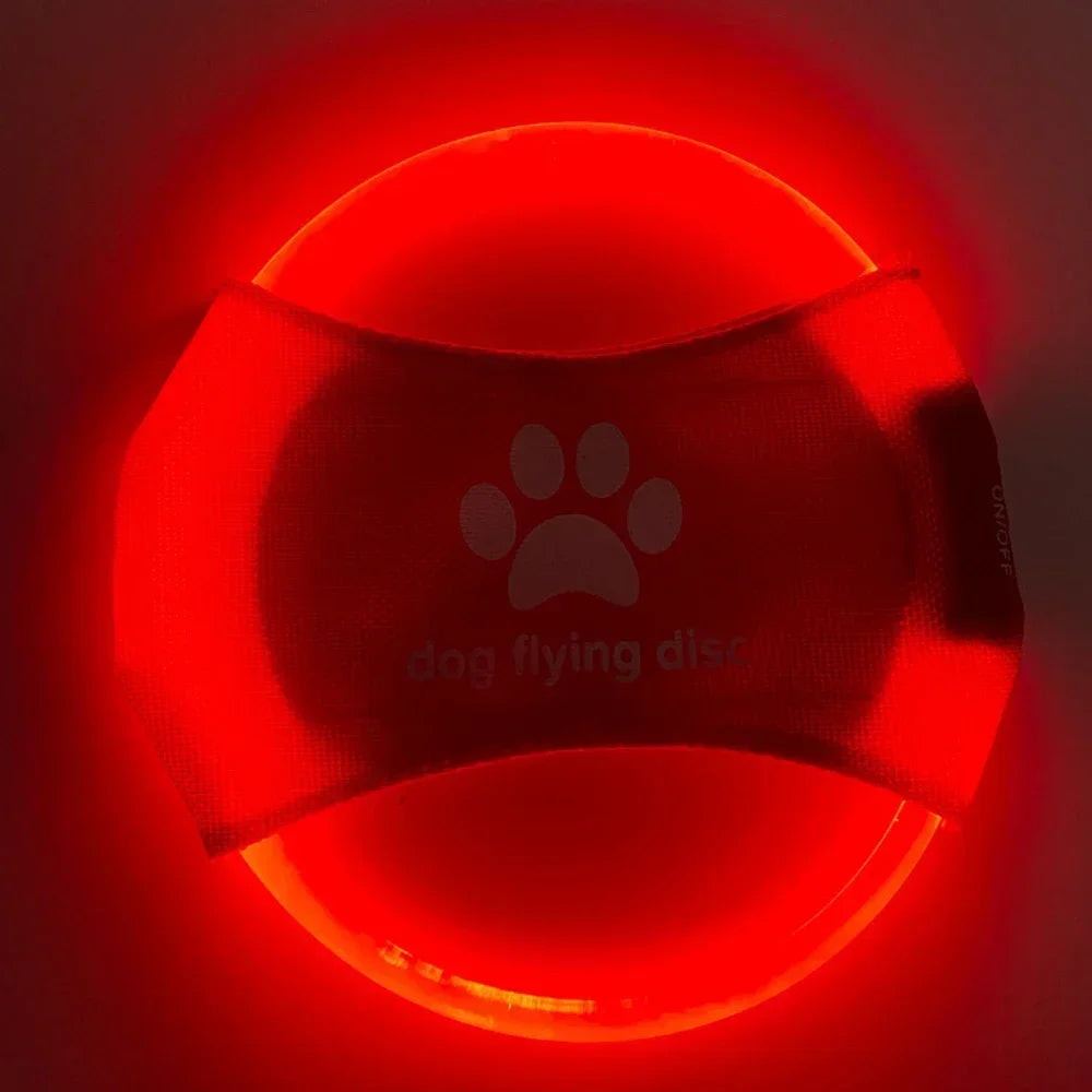 Flying Discs Dog Toy GLOW IN THE DARK LED