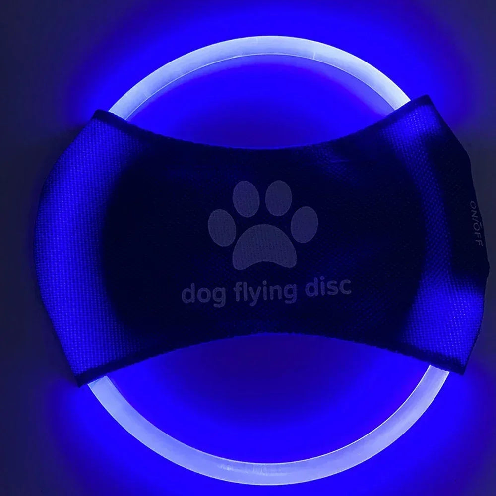 Flying Discs Dog Toy GLOW IN THE DARK LED