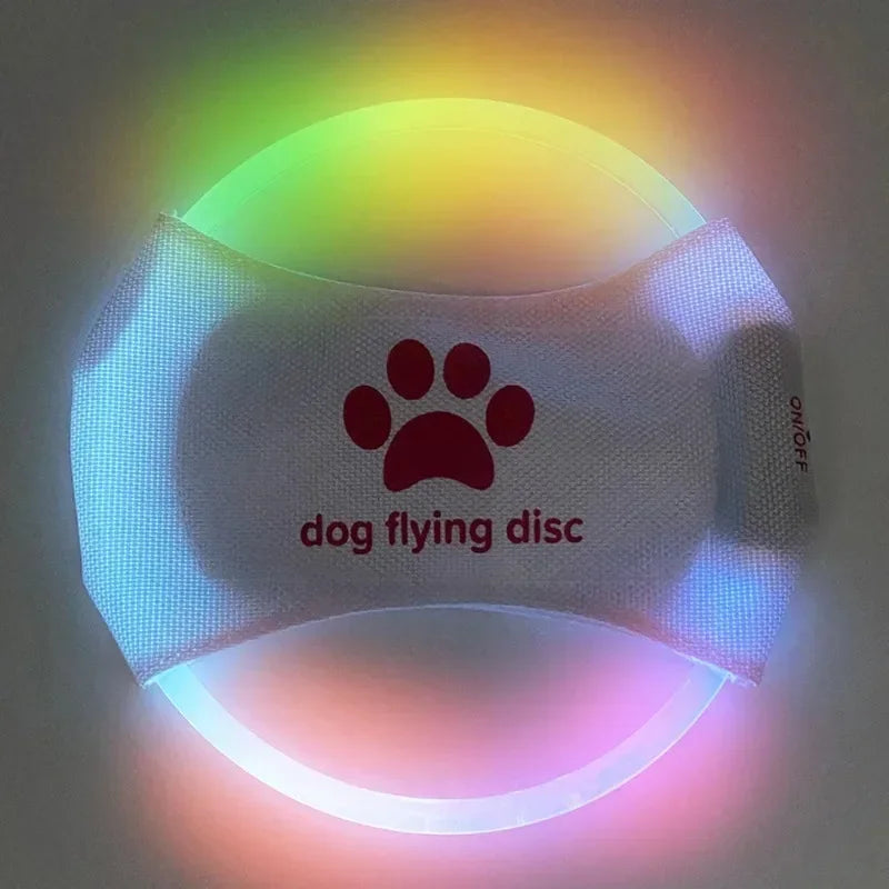 Flying Discs Dog Toy GLOW IN THE DARK LED