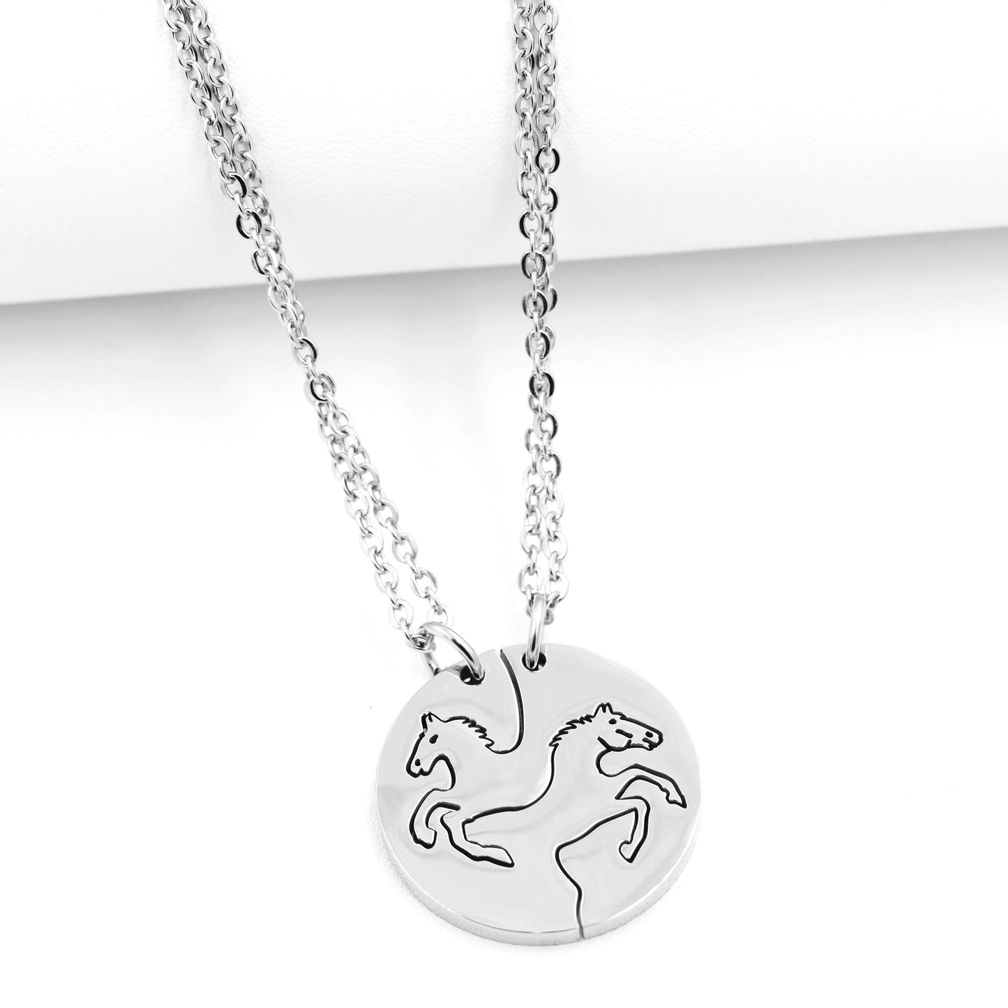Horse Shape Pendant Necklace for Couples