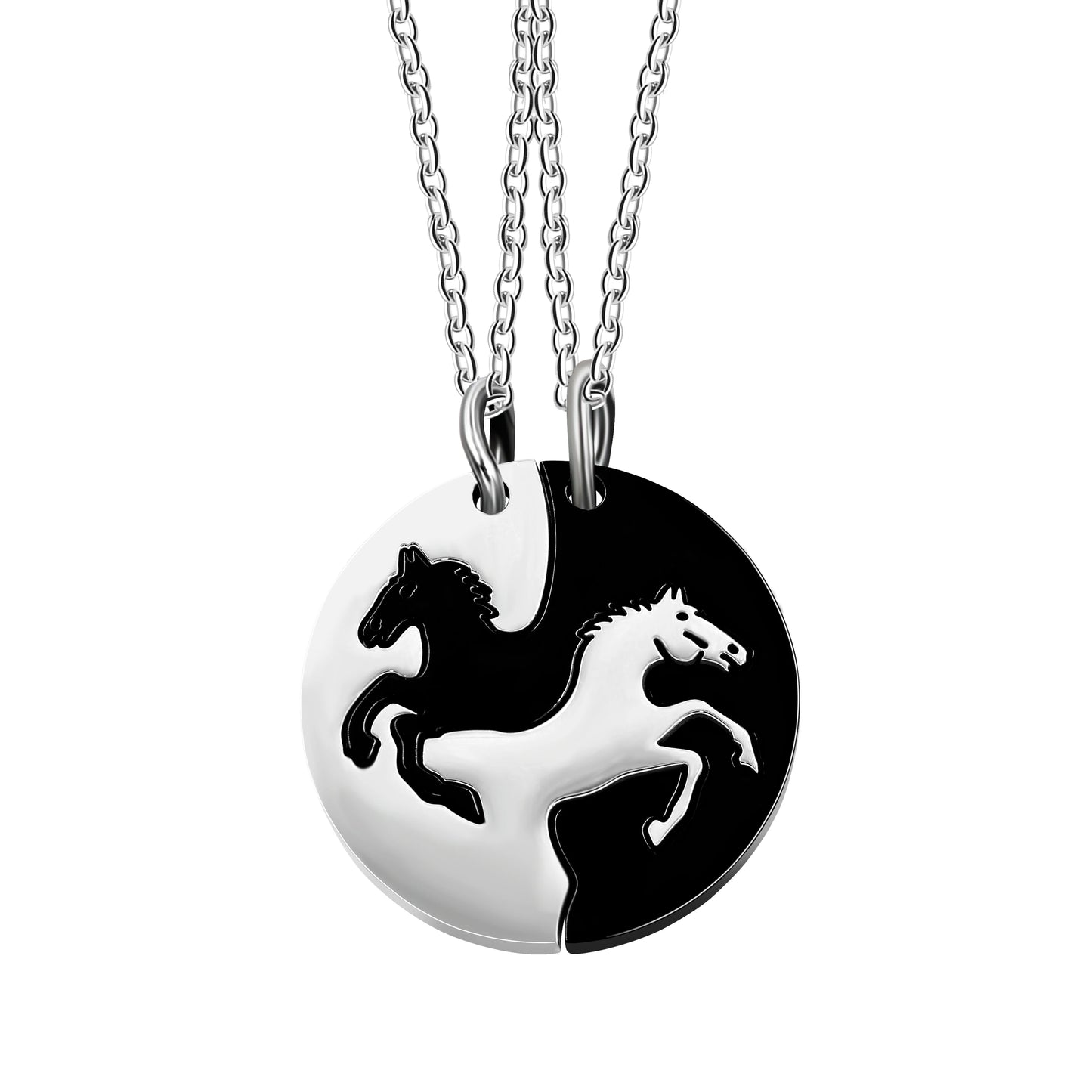 Horse Shape Pendant Necklace for Couples