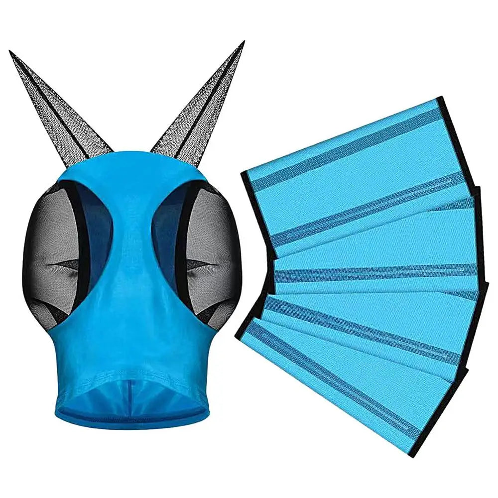 Mesh horse fly boots masks kit