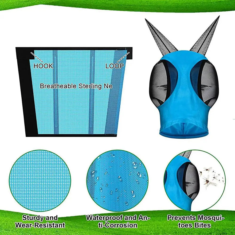 Mesh horse fly boots masks kit