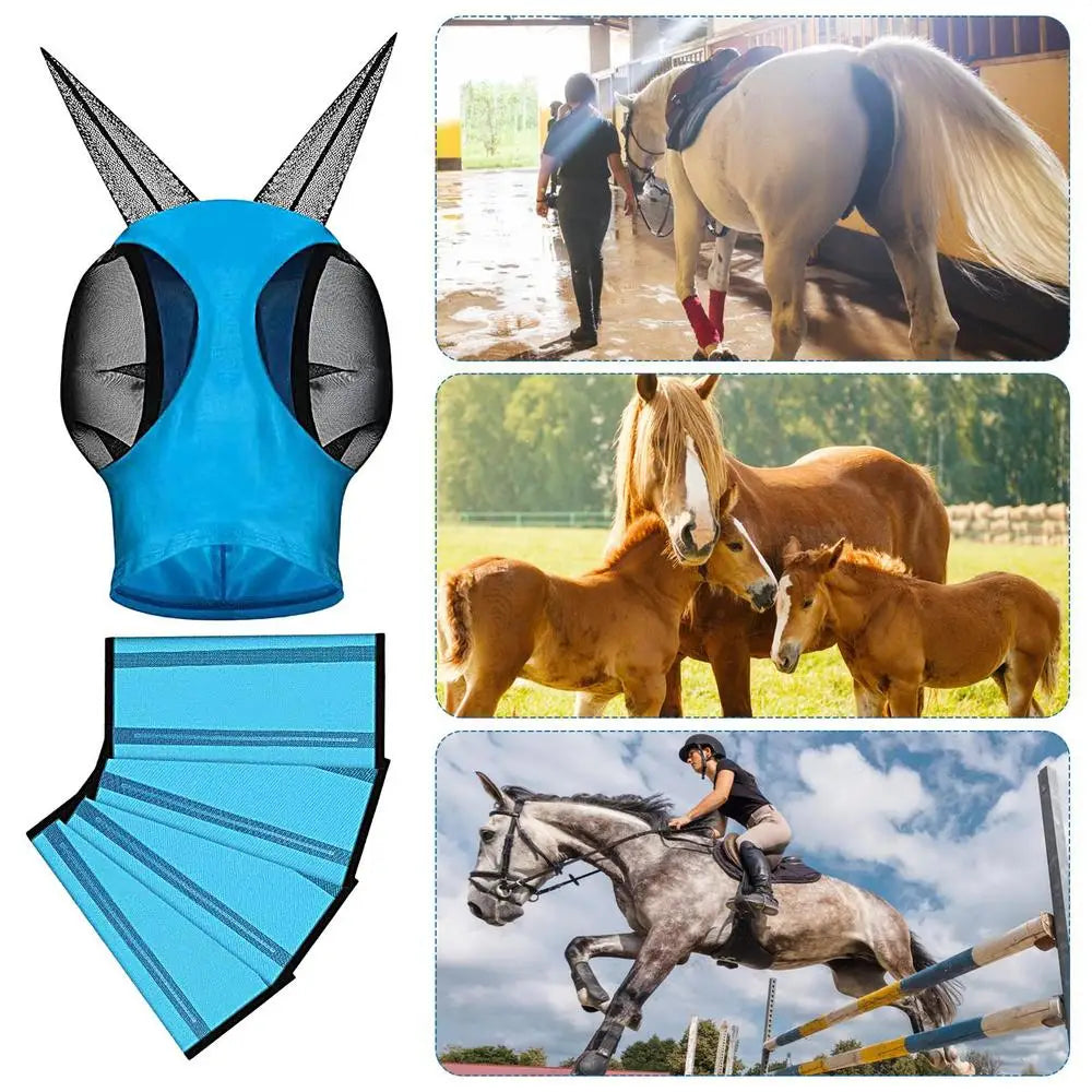 Mesh horse fly boots masks kit